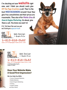 Off the Page Postcard Mailer Design