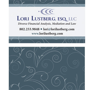 Lori Lustberg ESQ Business Card Design