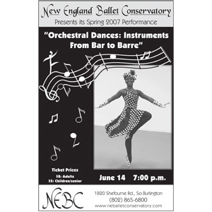 NE Ballet Performance Ad Design