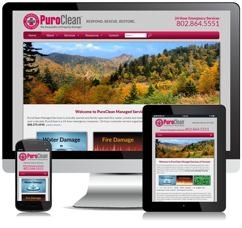 Puroclean Responsive Website