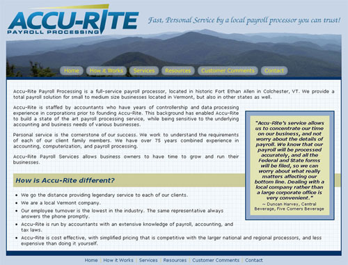 Accurite Payroll Website