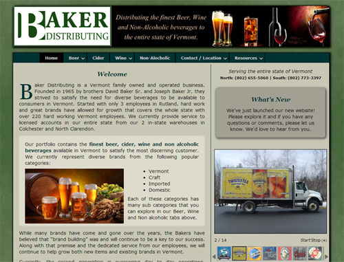 Baker Distributing Website