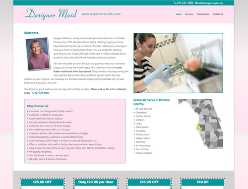 Designer Maid Website