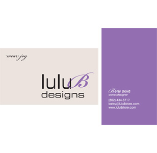 LuLu B Clean Business Card Design