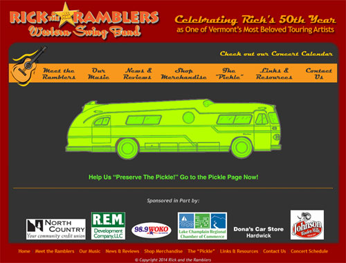 Rick and the Ramblers Website