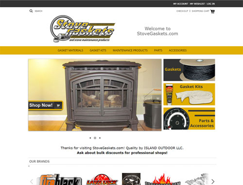 Stove Gaskets Ecommerce Website
