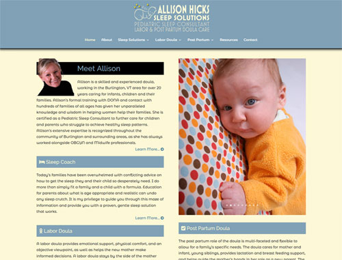 Allison Hicks Doula Website