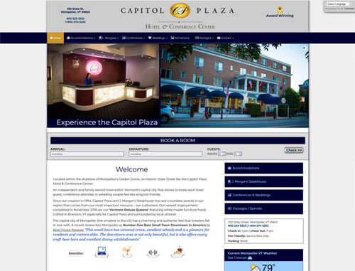 Capitol Plaza Hotel Website