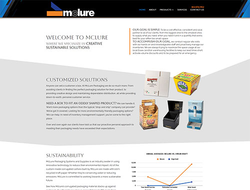 mclure packaging website