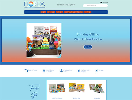 Florida Gift Baskets Ecommerce Website